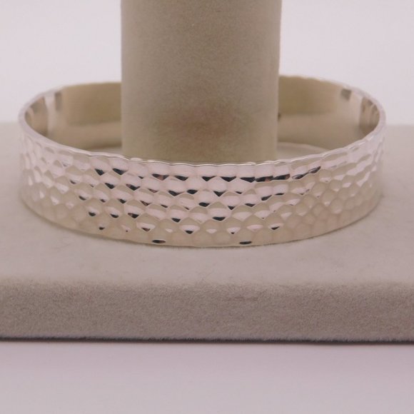SILPADA HAMMERED STERLING SILVER CUFF BRACELET - Picture 12 of 13